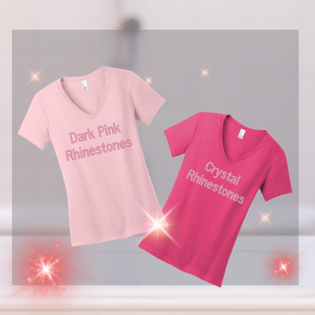 CF Breast Cancer Rhinestone Embellished Shirt