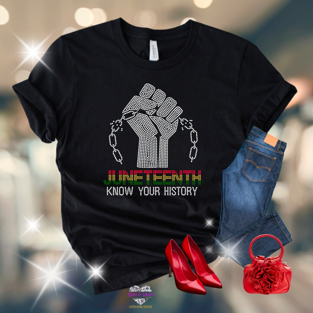 Know Your History Rhinestone T-Shirt