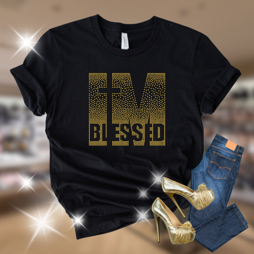I'm Blessed Rhinestone Tee
