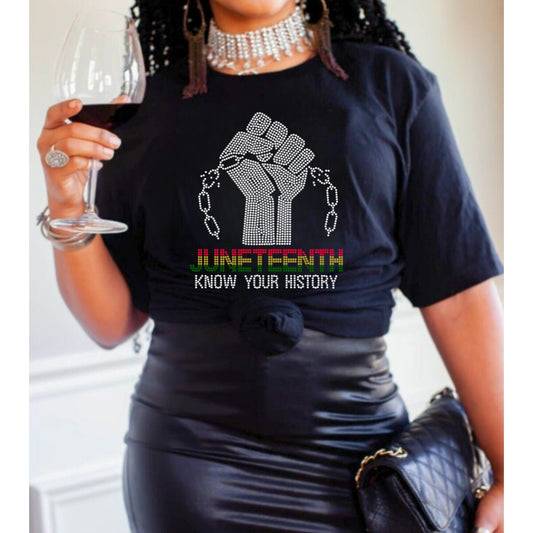 Know Your History Rhinestone T-Shirt