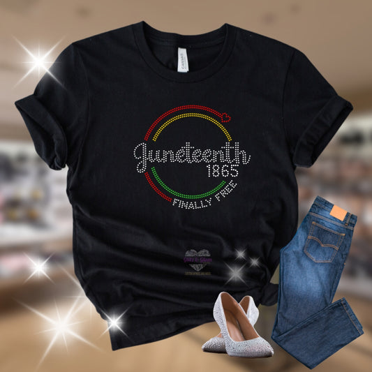 Juneteenth Rhinestone T-Shirt