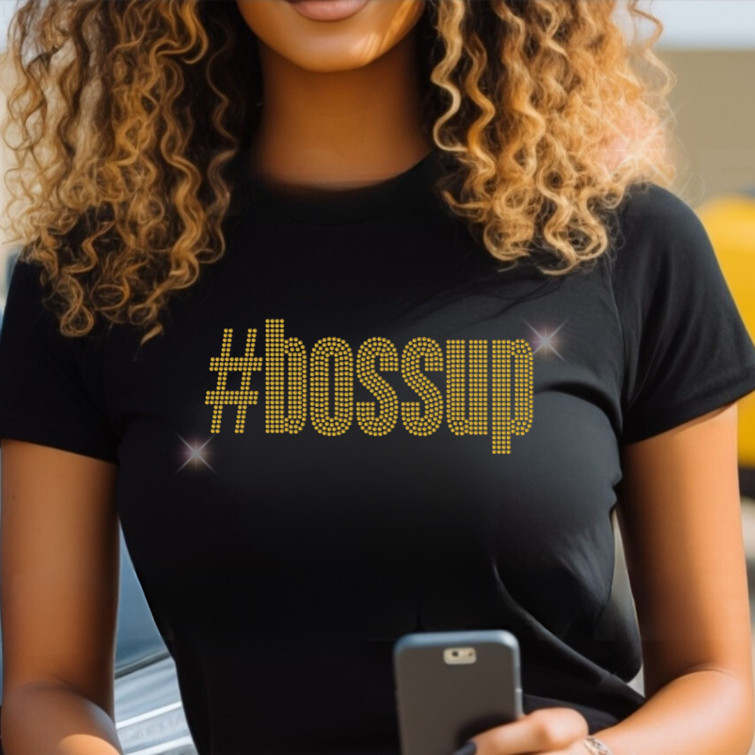 Boss Up Rhinestone Shirt