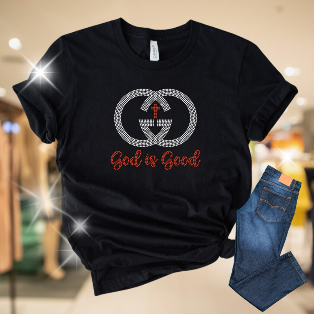 God is Good Rhinestone T-Shirt