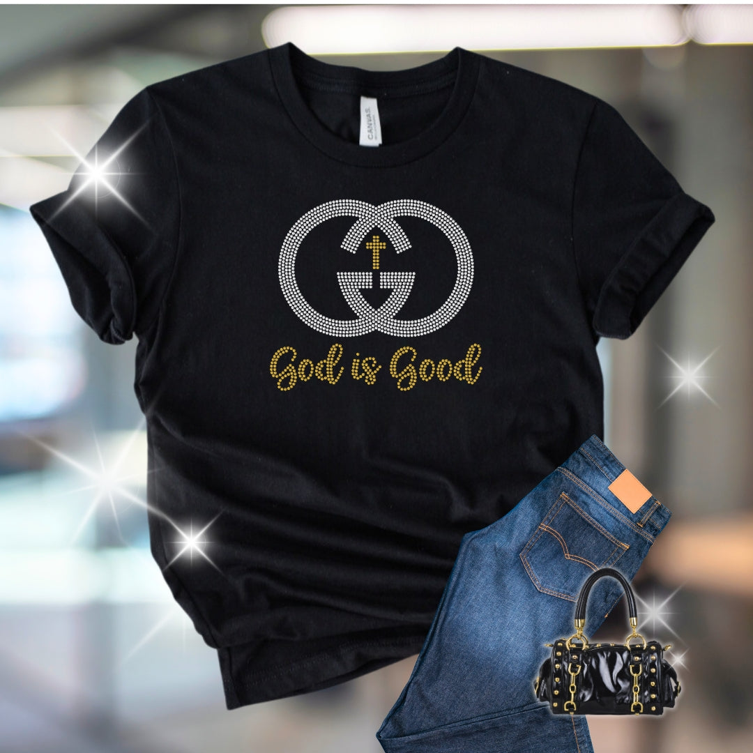 God is Good Rhinestone T-Shirt