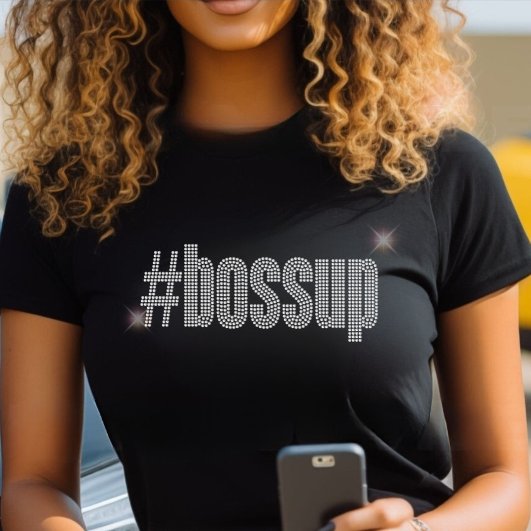 Boss Up Rhinestone Shirt